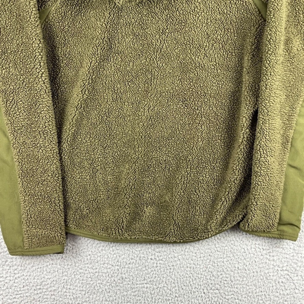 Nike Womens Small Sherpa Thermal Hoodie AR7404 395 Olive Green Standard Fit - Picture 8 of 12